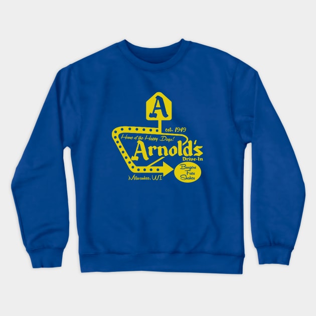 Arnold's Drive-In Crewneck Sweatshirt by PopCultureShirts